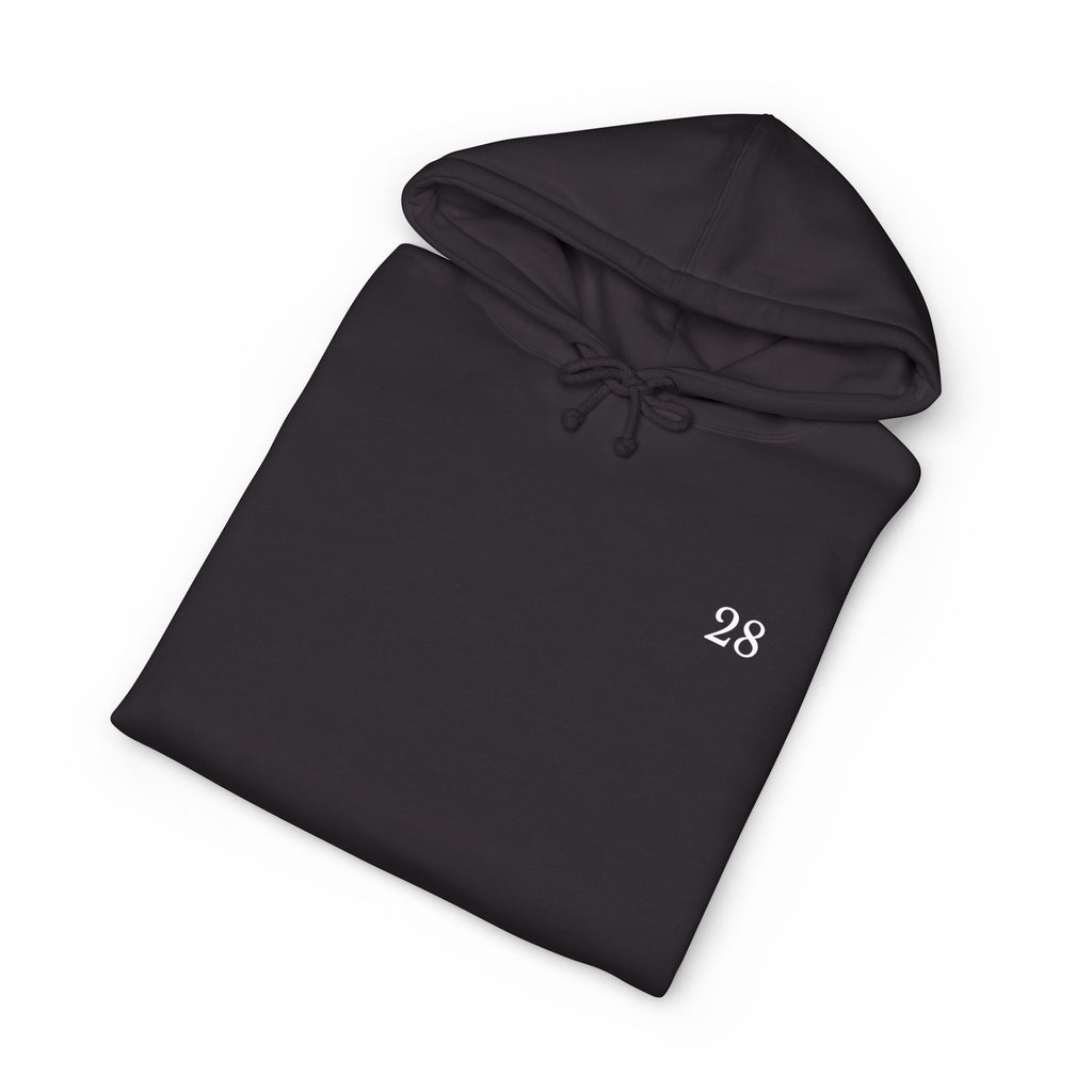 '28' Hoodie - White Comfort Pullover